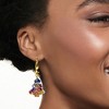 Ross-Simons Italian Multicolored Murano Glass Millefiori Christmas Tree Drop Earrings With 18kt Gold Over Sterling - 2 of 4