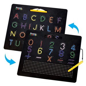 PICASSO-TILES Large 12" x 10" Magnetic Drawing Board STEM Toy for Kids 3+ - 1 of 4