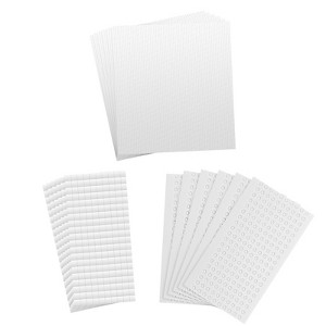 Unique Bargains 3D Craft Art Dual-Adhesive Foam Dot Square Stickers White 6 Sizes - 1 of 4