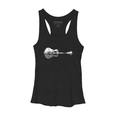 Women's Design By Humans Nature Guitar By Maryedenoa Racerback Tank Top