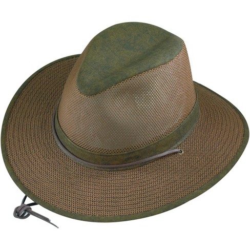 Henschel Men's Polycotton Packable Mesh Breezer Safari Hat, Small,  Distressed Gold : Target