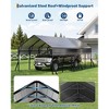 13 ft x26 ft x11 ft Metal Carport, Heavy Duty Car Ports for All-Weather, Carport  for Pickup Trucks, Boats, RVs - 2 of 4