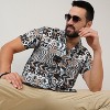 Campus Sutra Men Men's Mocha Brown & Sage Green Bohemian Shirt - 2 of 4