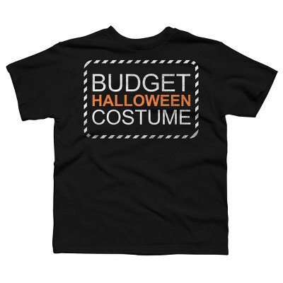 Boy's Design By Humans Budget Halloween By rock3tman T-Shirt