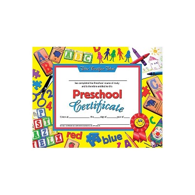 Hayes Preschool Certificate 8.5"" x 11"" Pack of 30 (H-VA605) 