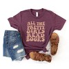 The Juniper Shop Pretty Girls Read Books Youth Short Sleeve Tee - 3 of 4