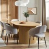Lirago 67" Nordic Style Oval Dining Table - for 6 People 67*33.5 Natural - 2 of 4