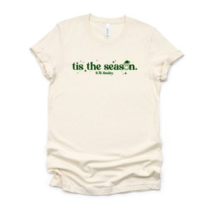 S.W.Smiley Tis The Season Sparkle - Women's Short Sleeve Graphic T-Shirt - 1 of 4