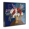 Stupell Industries White Poppies Floral Arrangement Abstract Flower Still Life Framed Giclee Art, Black, 14" x 11" - 2 of 4