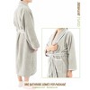 American Soft Linen Triga - Bamboo Robes for Women and Men, Unisex Plush Spa Lounging Bathrobe, 1 Piece Cozy Robe for Couples After Shower - 3 of 4