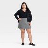 Women's Brushed Boucle Mini Skirt - A New Day™ Heather Gray - 3 of 3