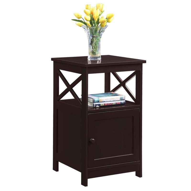 Oxford End Table with Storage Cabinet and Shelf - Breighton Home, 4 of 6