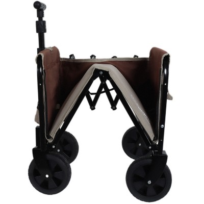Vynxaria All-in-One Convertible Folding Camping Wagon with Bench Seat & Storage