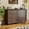 FUFU&GAGA Contemporary 6-Drawer Dresser Organizer, Tall Sideboard Buffet Storage Cabinet for Entryway or Bedroom - 2 of 4