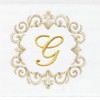 Linum Home Textiles 100% Turkish Cotton MONICA Gold Thread 2PC Embellished Hand Towel Set - 3 of 3