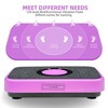 TopComfy Vibration Plate with Handle Whole Body Exercise Fitness for Fat Burning Weight Loss Men Women Home Gym Workouts, Purple, 22.5"*16"*7" - 4 of 4