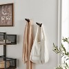 Danya B Palms Up Dark Brown Cast Iron Wall Mount Hook Set (Set of 2) - 4 of 4
