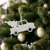 Slickblue Vintage Truck with Tree Ornament and White Tassel - Festive Holiday Décor - 2 of 3