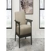27.5"Light Brown Fabric Upholstered Accent Chair - 3 of 4