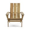 CAVINAS Acacia Wood Folding Adirondack Chair, Rustic Outdoor Lounge Chair with Foldable Design, Patio Folding Chair, Outdoor Seating for Garden - 2 of 4