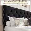 Whizmax Upholstered Bed Frame with 2 Storage Drawers,Velvet Platform Bed Frame with Button Tufted Rivets Headboard,No Box Spring Needed,Easy Assembly - 3 of 4