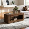 Gulches 2-Tier Coffee Table with Storage Rack, Sturdy Engineered Wood, Waterproof Scratch-Resistant Top, Versatile - 4 of 4