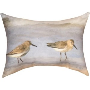 Manual Woodworkers & Weavers Nature Print Pillow – 18x13 inch Climaweave Fabric Pillow - 1 of 3