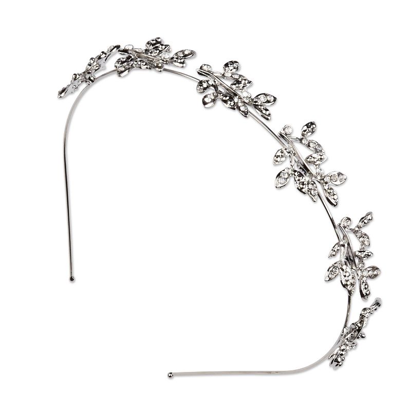 sc&#252;nci be-&#252;-tiful Rhinestone Embellished Floral Metal Headband - Silver, 5 of 8