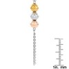 ELYA Polished Sphere with Cubic Zirconia Tassel Steel Necklace - 18" - 3 of 3