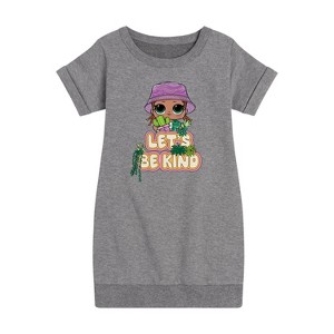 - LOL Surprise! - Let's Be Kind to Plants Graphic Short Sleeve Fleece Dress - 1 of 4