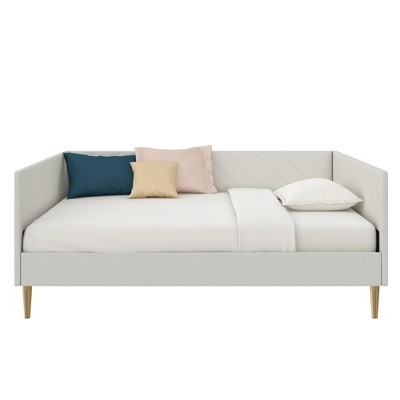 DHP Alicent Upholstered Light Gray Daybed