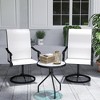 Outsunny Patio Swivel Chairs Set of 2, High Back Patio Dining Chairs with All-Weather Mesh Fabric and Metal Frame for Backyard, Porch or Garden - 2 of 4