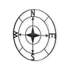 Cheung's Lowell Black Round Metal Wall Compass - 4 of 4