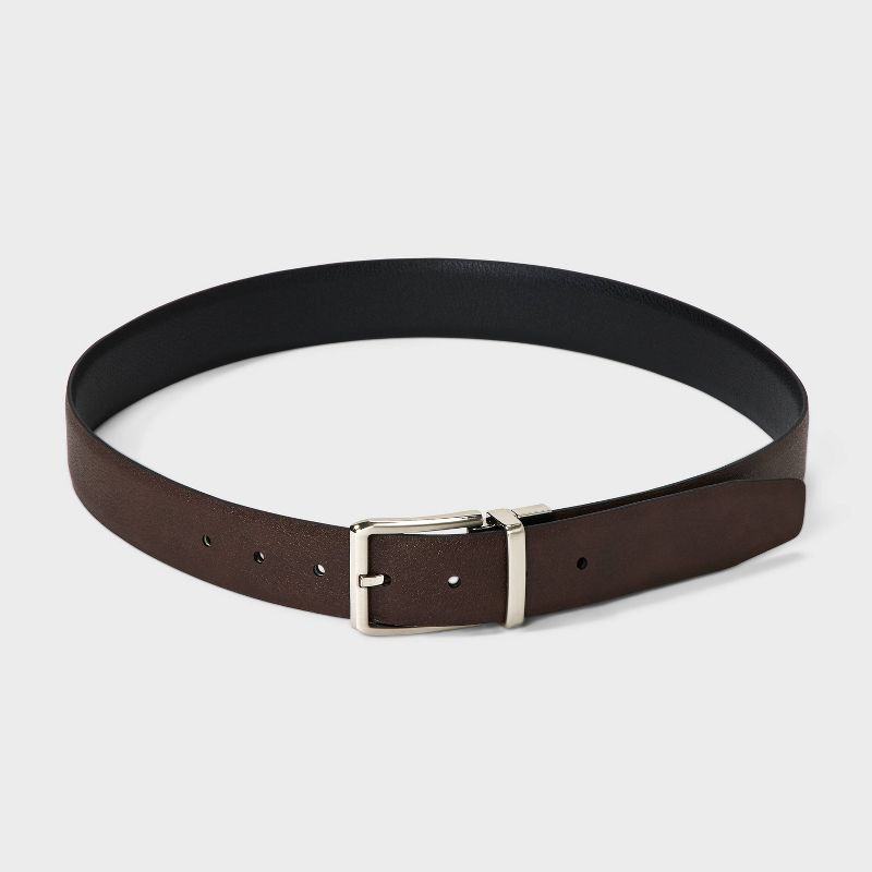 Men's Casual Two-in-One Reversible Belt - Goodfellow & Co™ Black/Brown, 4 of 6