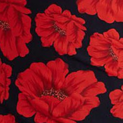 red black floral