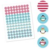Big Dot of Happiness Holly Jolly Penguin - Holiday and Christmas Round Candy Sticker Favors - Labels Fits Chocolate Candy (1 Sheet of 108) - 2 of 4