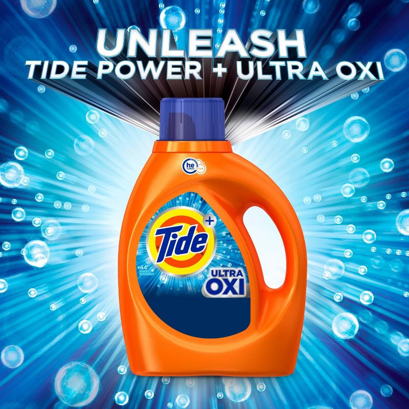 Tide Plus Ultra Oxi HE Compatible Liquid Laundry Detergent Soap, 5 of 10