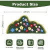 Green Moss Bathroom Runner Rug, 24x47 Inches Soft Shaggy Non-Slip Absorbent Leaf Design Bath Mat for Shower Tub Floor Boho Aesthetic Decor - 2 of 4