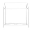 Twin Size Metal Platform Bed with Roof for Kids - 4 of 4