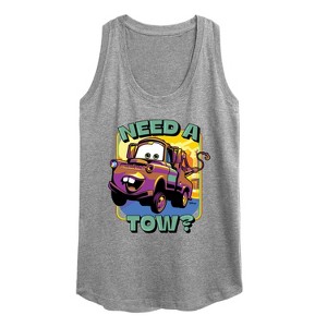 Women's - Disney - Mater Need A Tow Graphic Racerback Tank - 1 of 4
