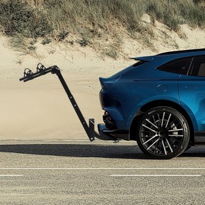 Hitch-Mounted Bike Rack, Foldable Steel Frame Bicycle Car Rack with Anti-Rattle Hitch Tightener and Tie Straps, Bike Carrier Rack Hitch - 1 of 4