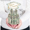 Big Dot of Happiness Boho Botanical Graduate - DIY Greenery Graduation Party Money Holder Gift - Cash Cake - 2 of 4