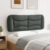 vidaXL Headboard Cushion Dark Gray 53.9" Fabric - 4 of 4