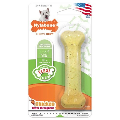 Nylabone Gourmet Style Strong Wishbone Dog Chew Toy Peanut Butter  Small/Regular - Up to 25 Ibs.