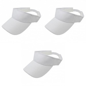 3 Pack Sun Visors Lightweight and Comfortable for Outdoor Activities - 1 of 4