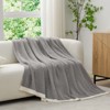 Snuggle Sac Soft Knit Throw Fuzzy Cozy Reversible Microfiber Blanket - 3 of 4