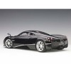 Pagani Huayra Gloss Black with Silver Stripes and Silver Wheels 1/12 Model Car by Autoart - 4 of 4
