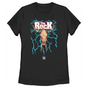 Women's WWE The Rock Electric Bull Logo T-Shirt - 1 of 4