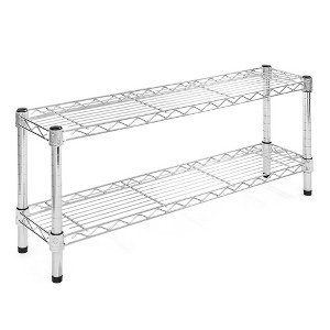 Shelving.com Chrome Wire Shelving with 2 Tier Shelves - - 1 of 3