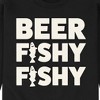 Men's - Instant Message - Beer Fishy Fishy Graphic Fleece Sweatshirt - 2 of 4
